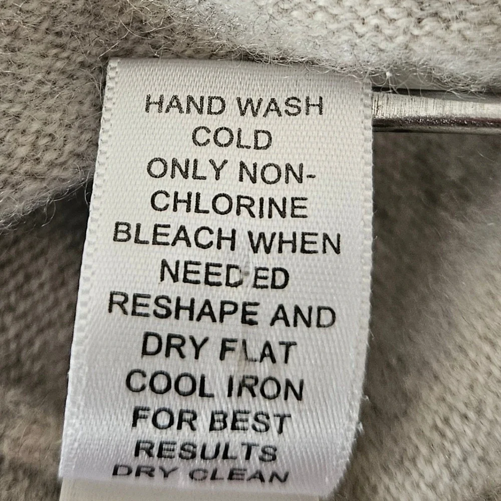 Vtg J.Crew 100% Cashmere Gray Sweater XXS‎ FALL 2004 AS-IS Read Description - Picture 4 of 10